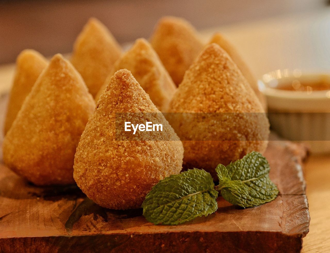 close-up of cookies on table