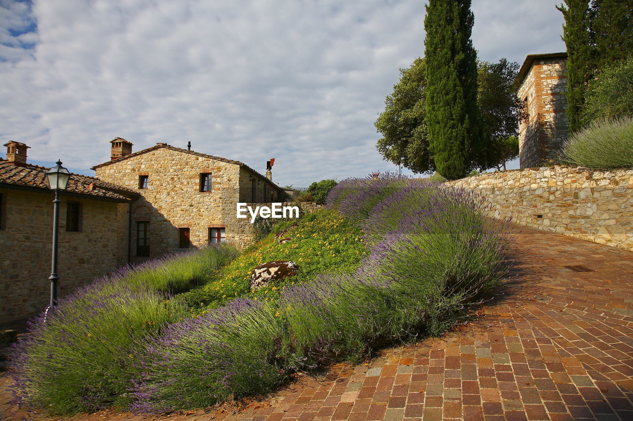 High angle view of chianti region, italy