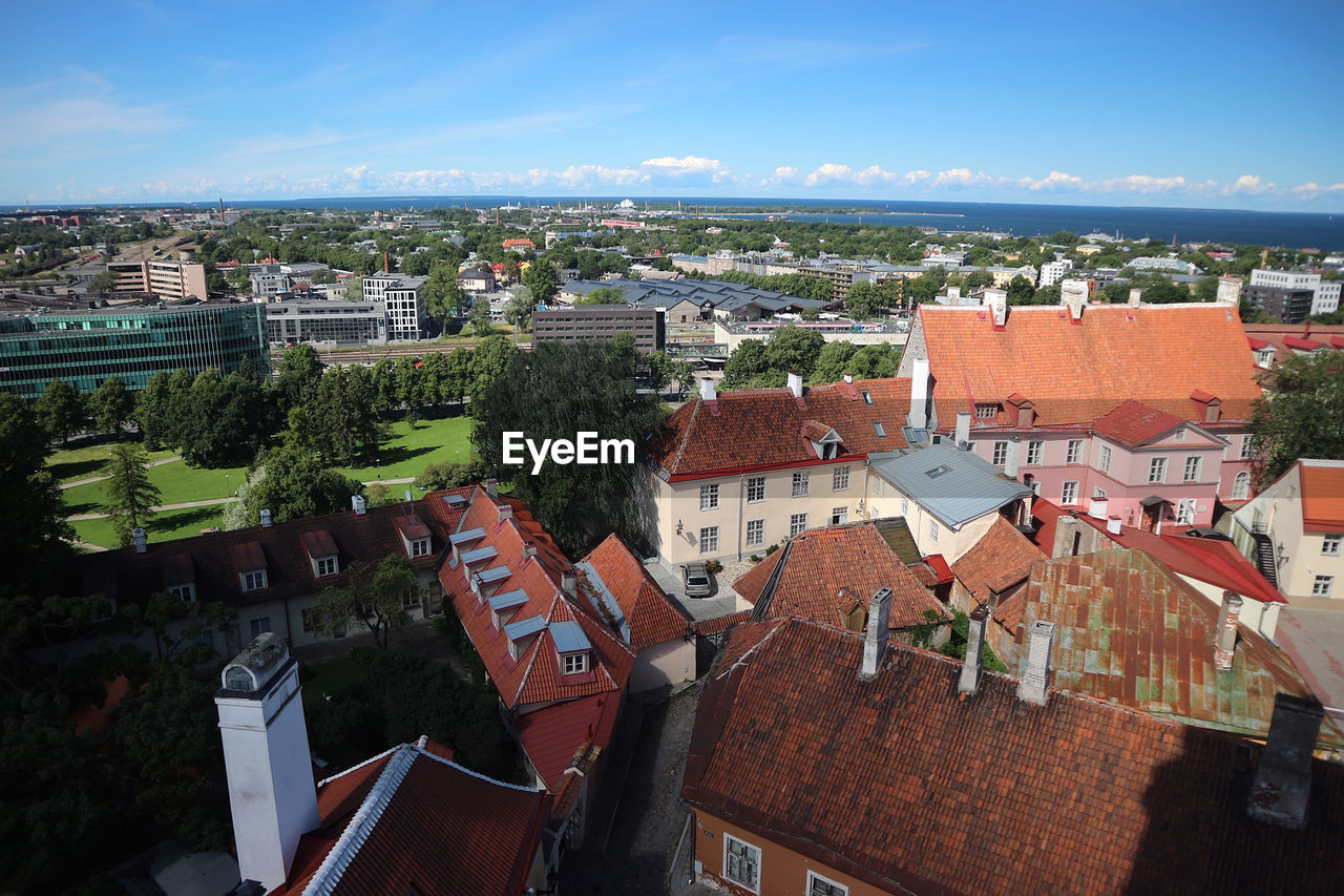 Panoramic view of tallinn old town