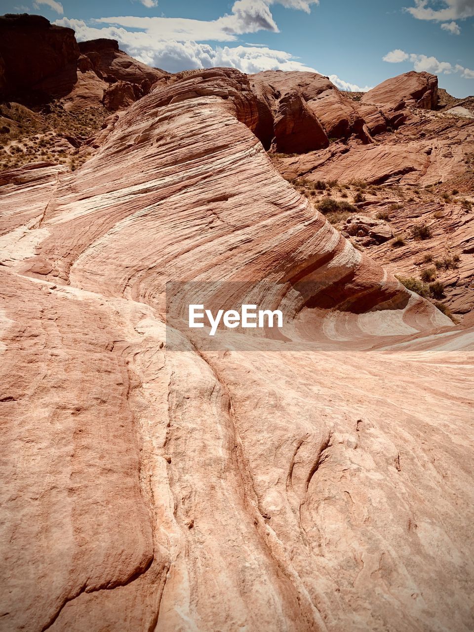 Rock formations in desert
