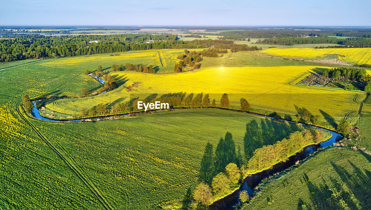 high angle view of landscape