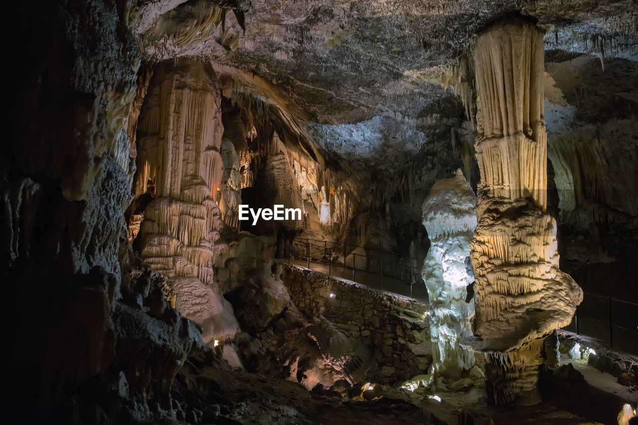 LOW ANGLE VIEW OF CAVE