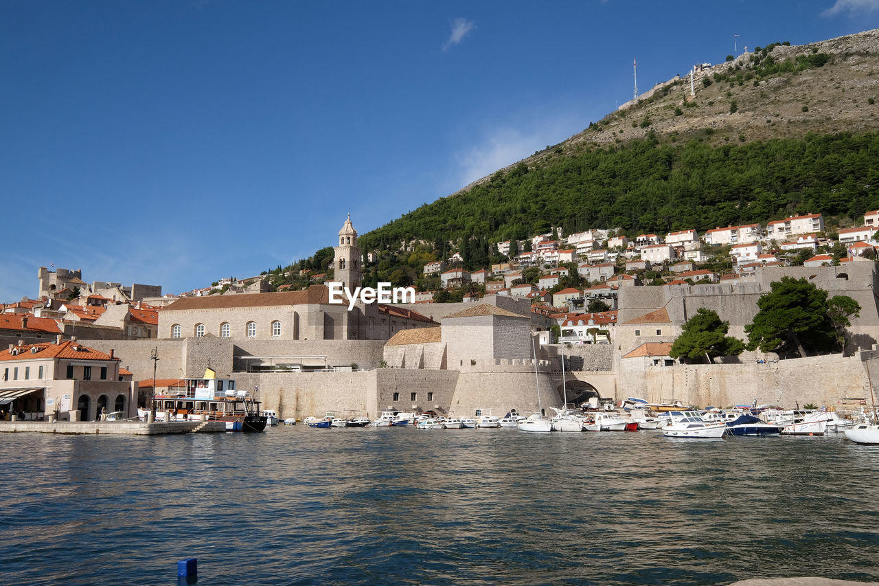 The port of the old town of dubrovnik, croatia