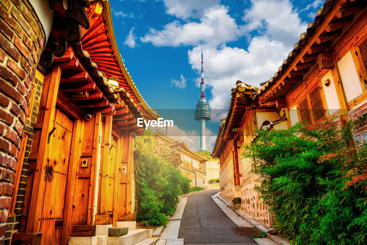 PANORAMIC SHOT OF BUILDINGS AGAINST SKY