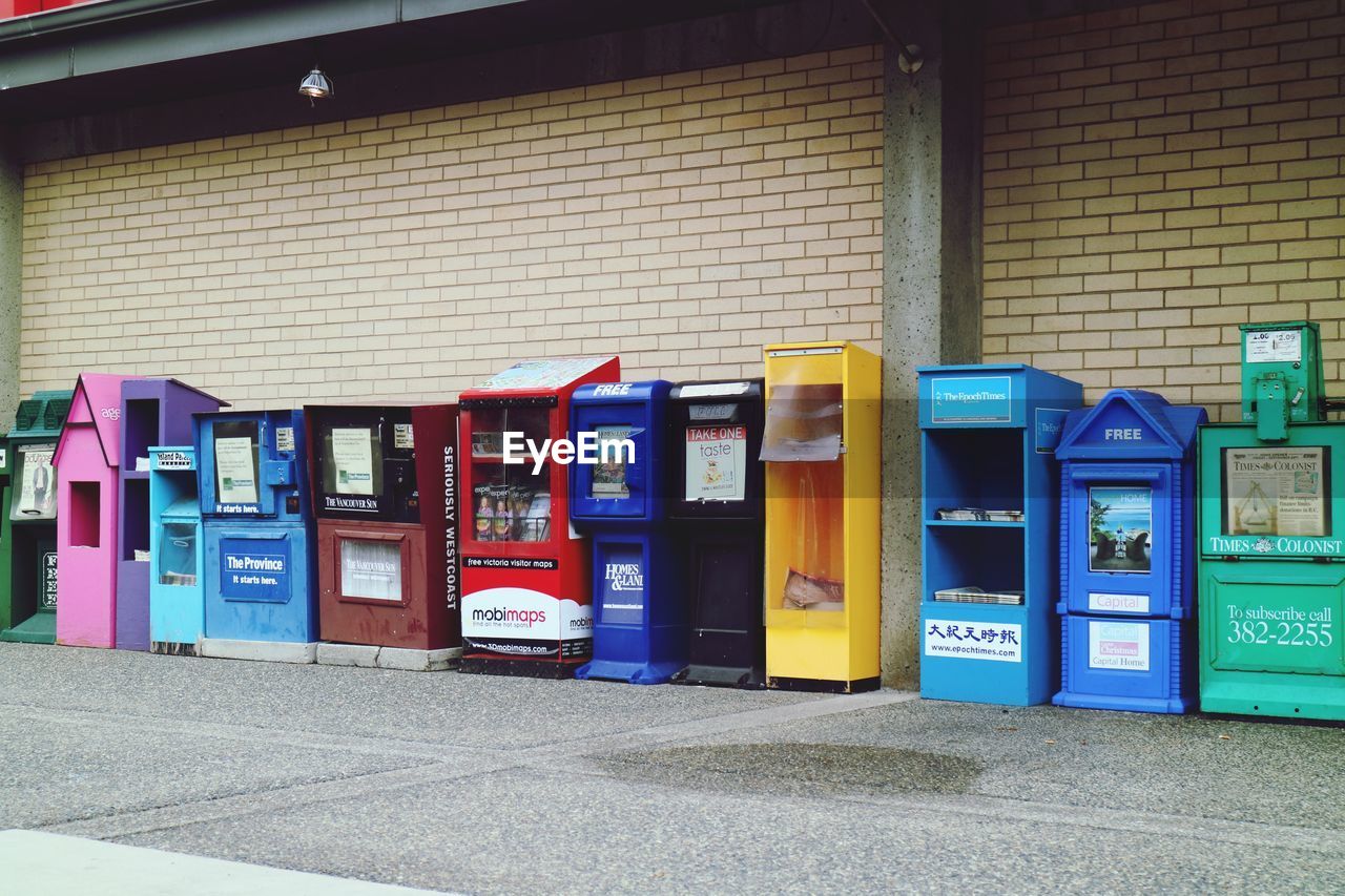 ROW OF MULTI COLORED BUILDING