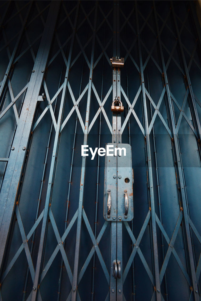 Full frame shot of closed elevator door