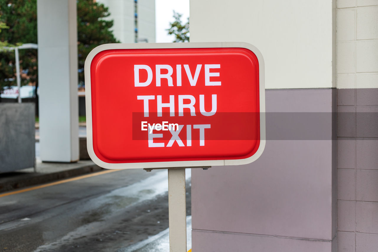 low angle view of road sign