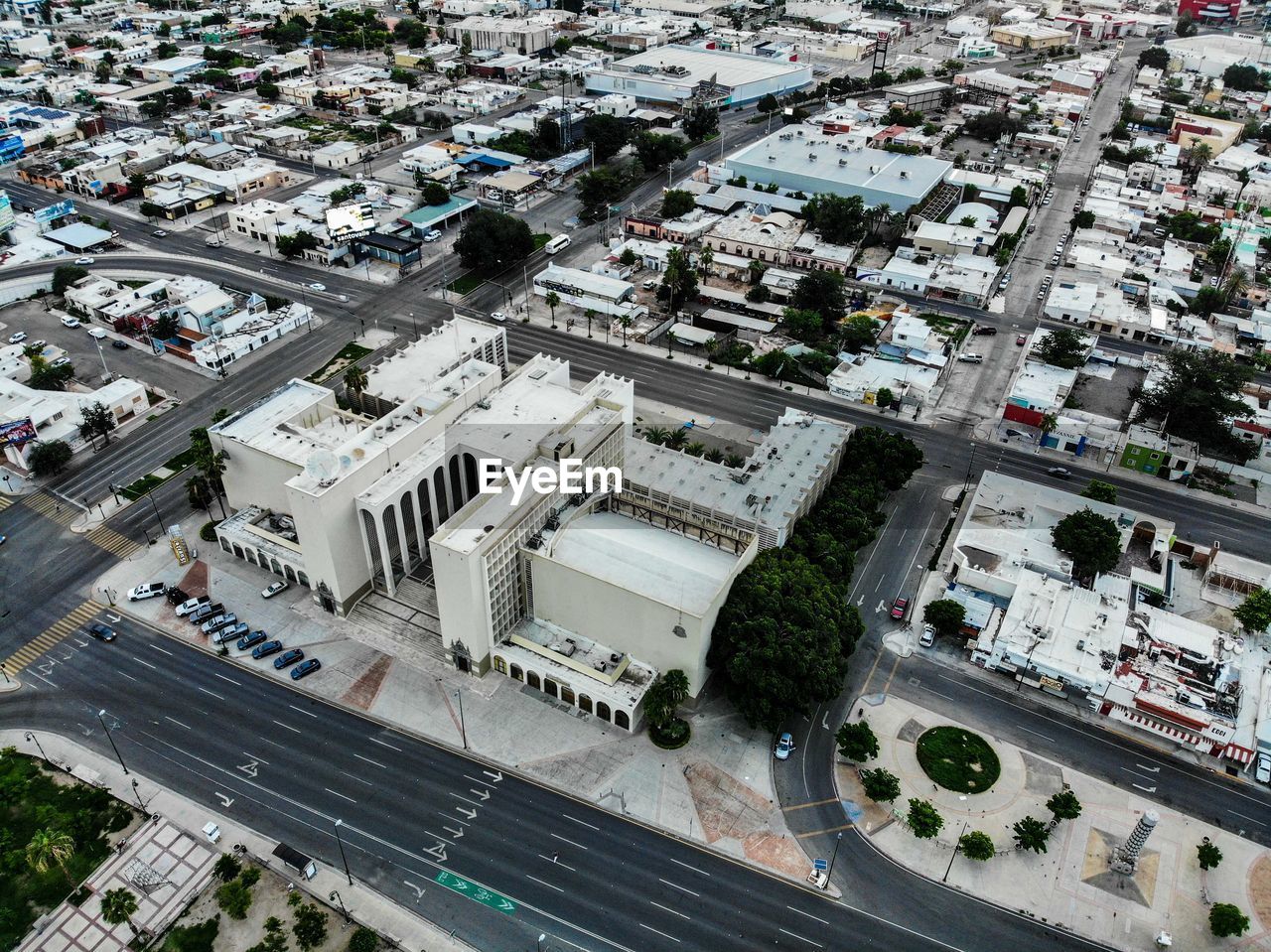 High angle view of cityscape