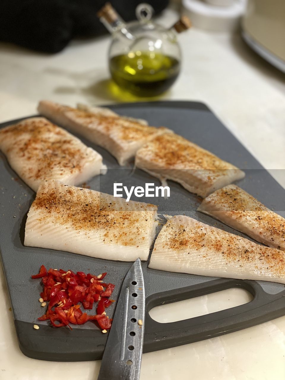 High angle view of breakfast served on table