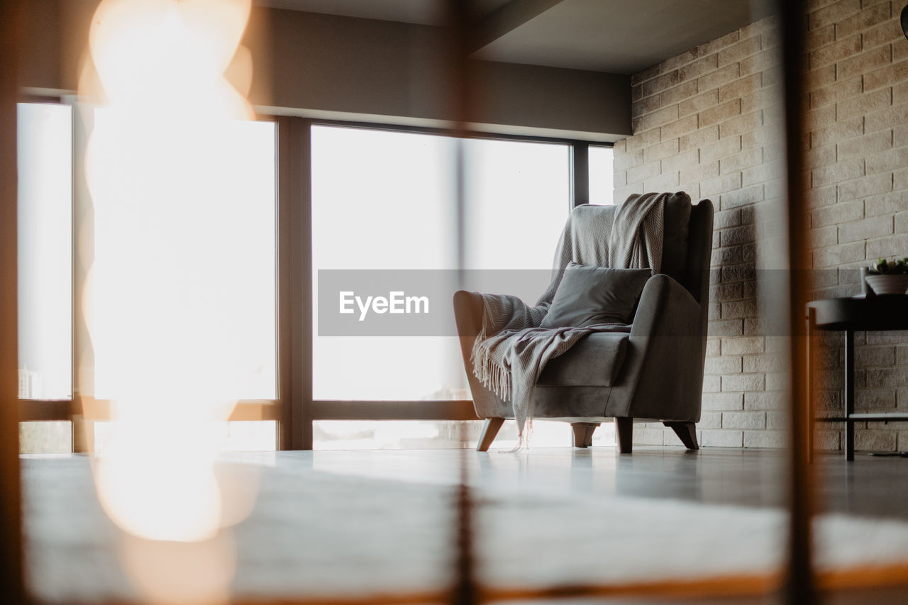 Chair at home with a panoramic view