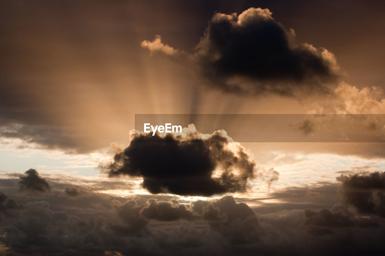SCENIC VIEW OF CLOUDY SKY OVER LANDSCAPE