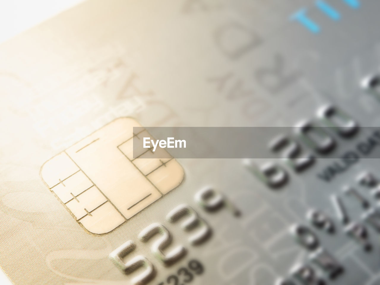 Close-up of credit card