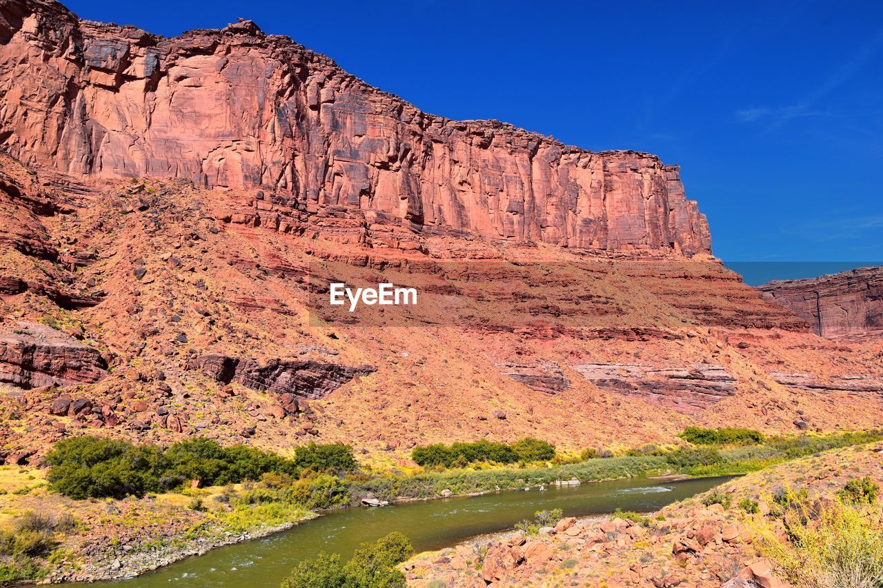 Moab panorama views colorado river jackass canyon red cliffs canyonlands arches national park, utah