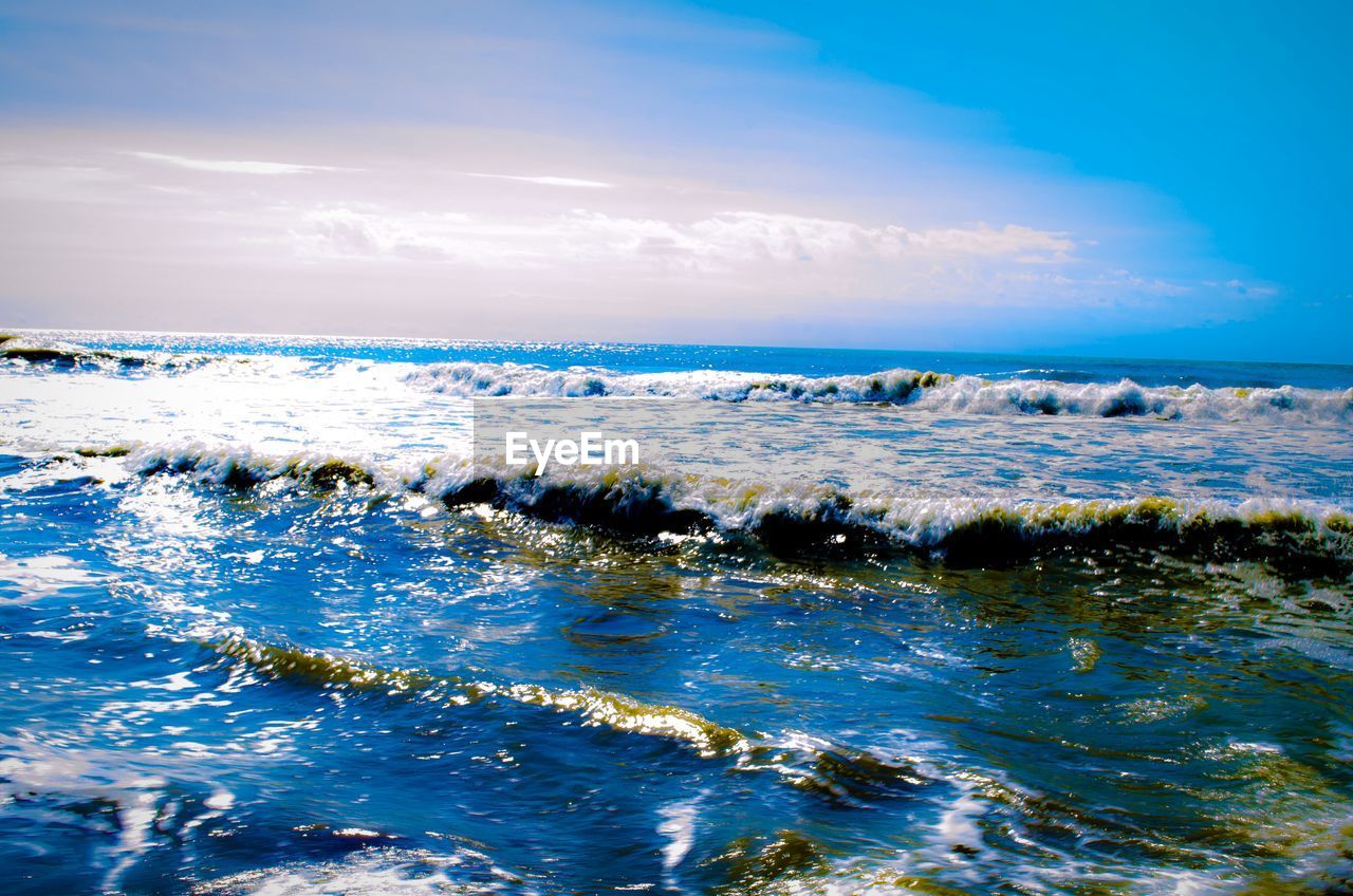 SCENIC VIEW OF SEASCAPE AGAINST SKY