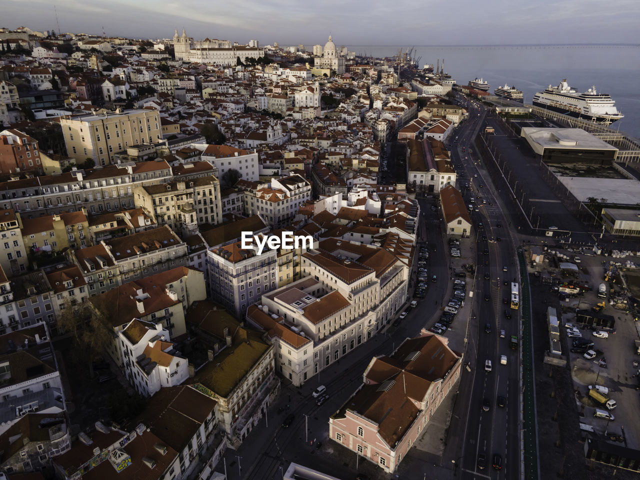 HIGH ANGLE VIEW OF CITY BUILDINGS