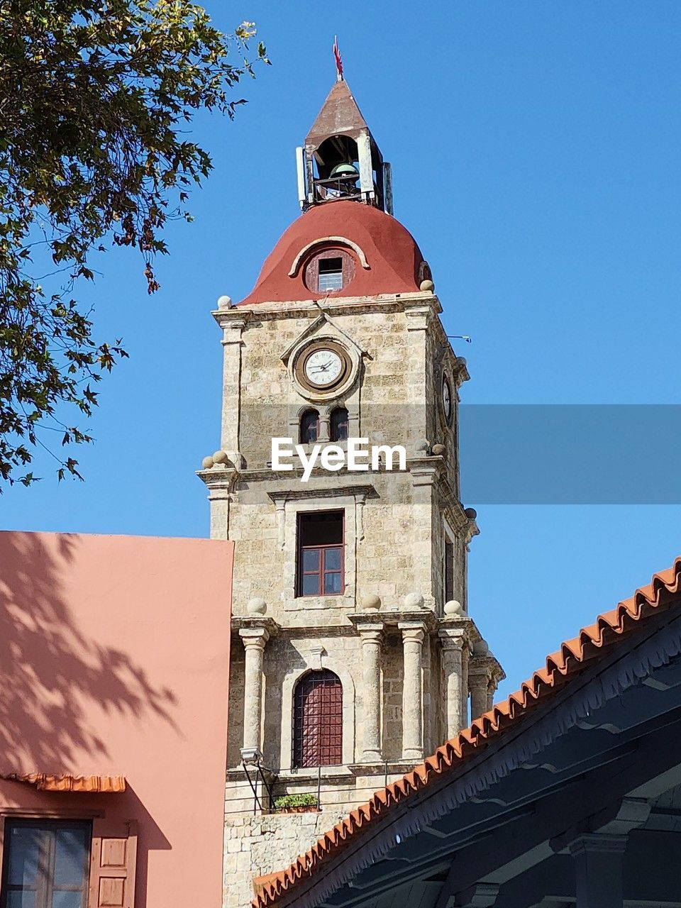 architecture, sky, clear sky, blue, nature, built structure, building exterior, sunny, no people, building, day, low angle view, sunlight, travel destinations, outdoors, history, the past, city