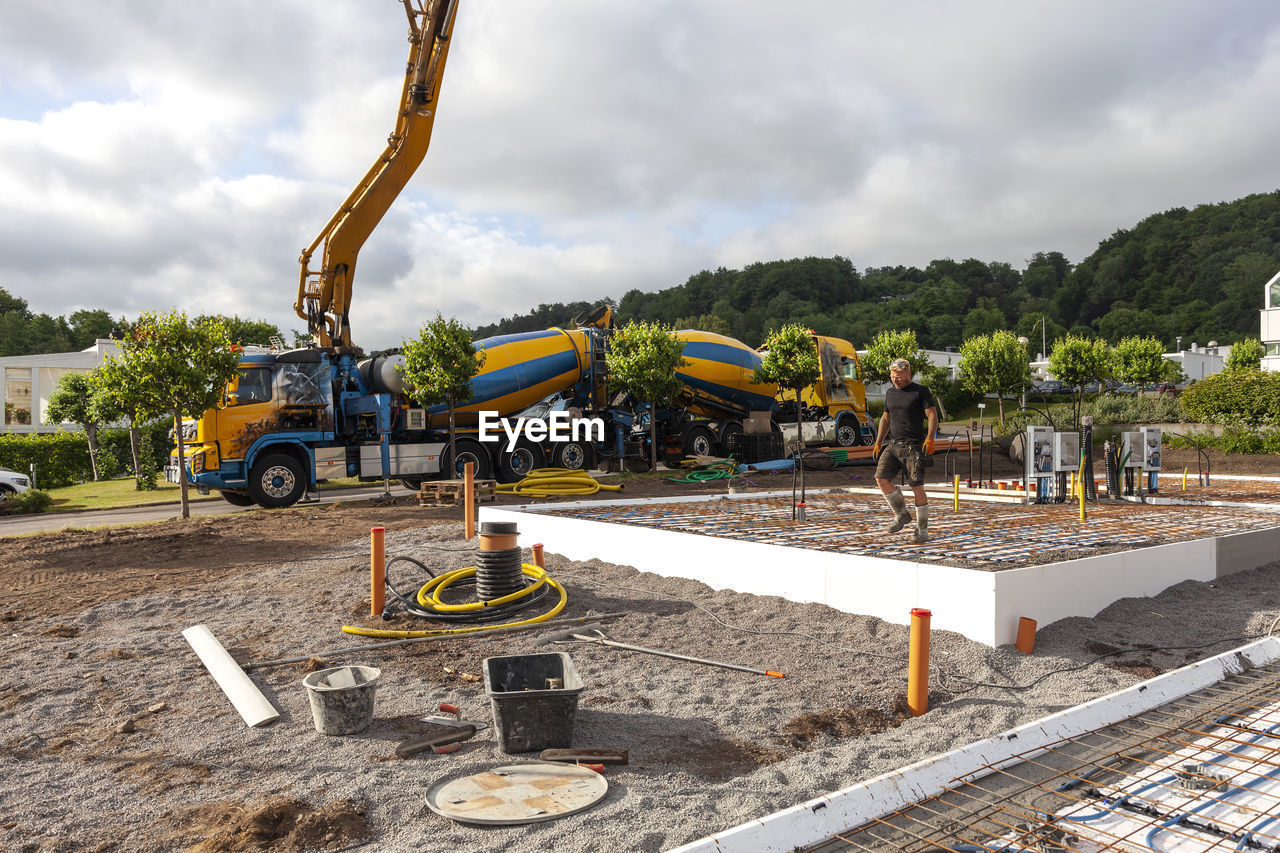 View of building site