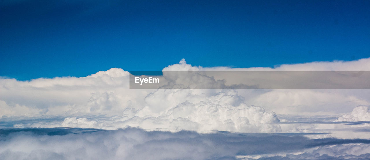 Low angle view of clouds in blue sky