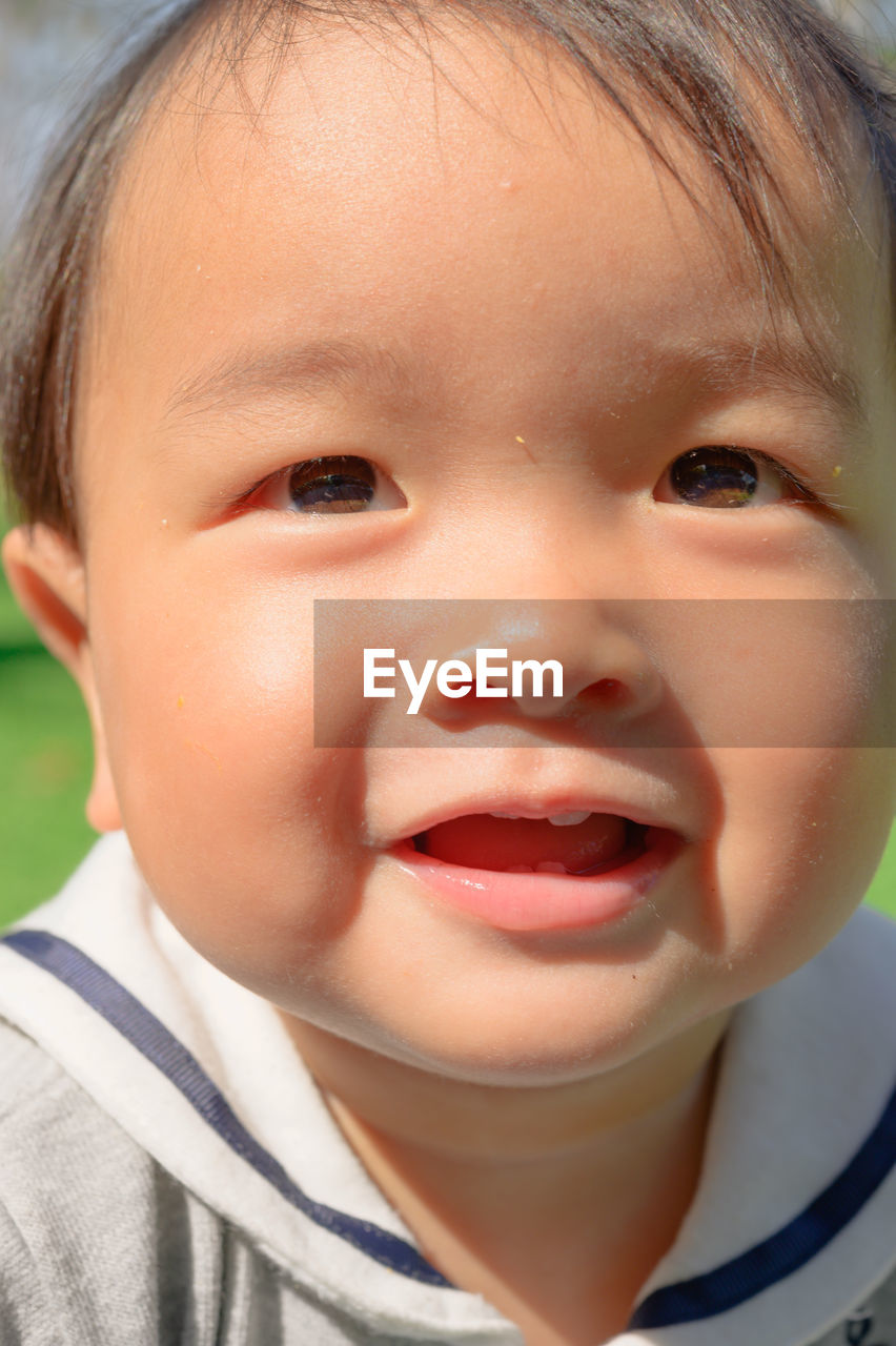 Portrait of cute baby boy