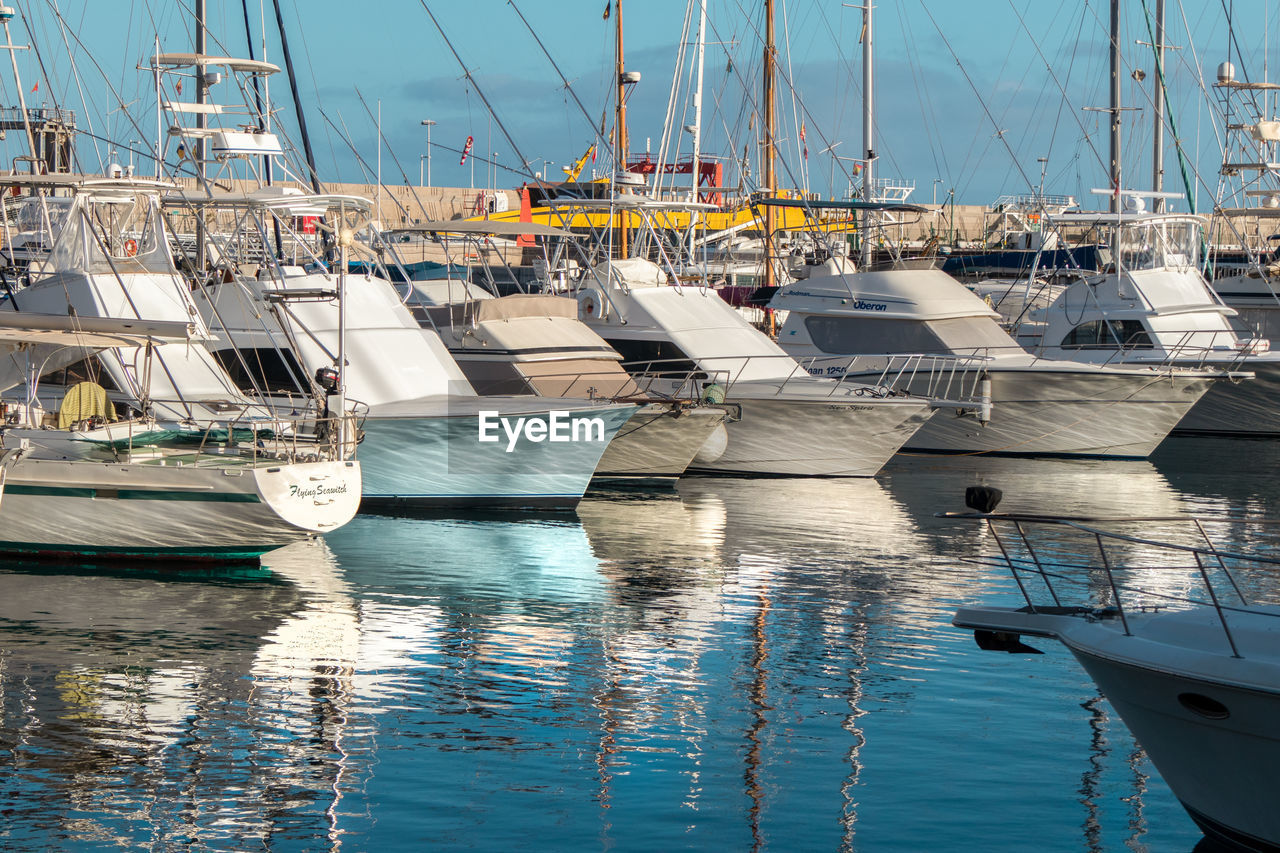 SAILBOATS IN MARINA