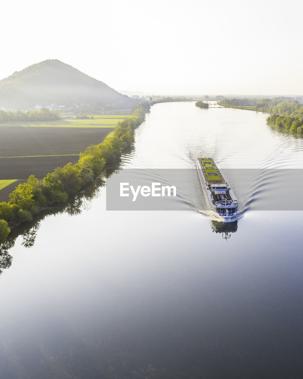 Scenic view of river against clear sky