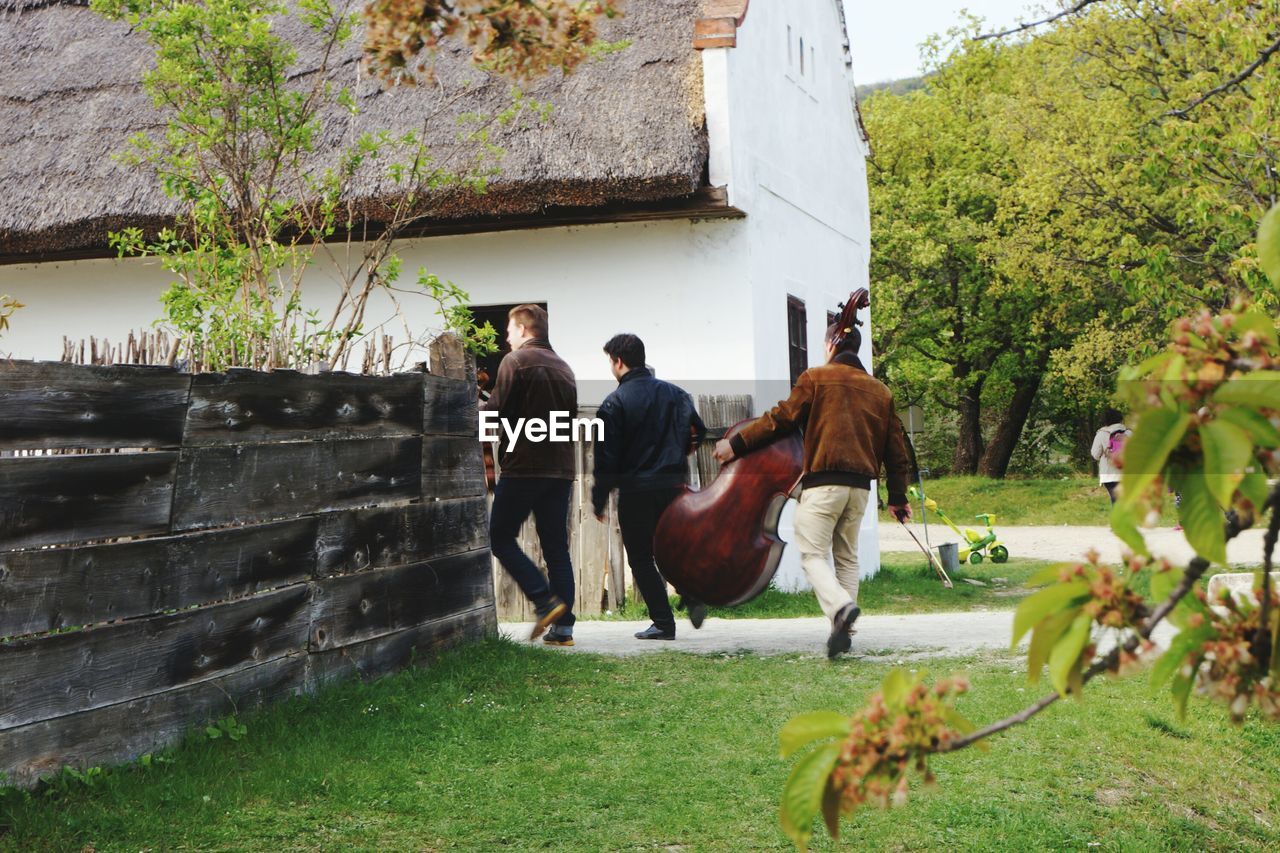 MEN IN PARK