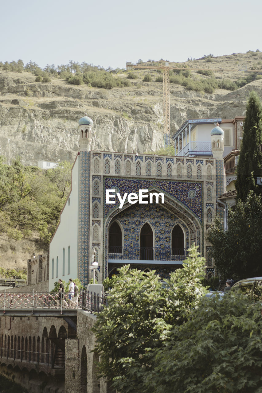 Blue mosque  against sky in old tbilisi, georgia