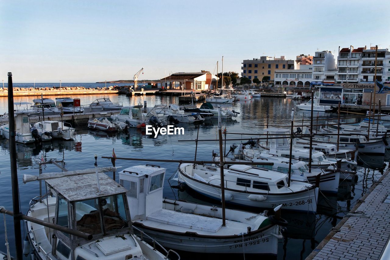 Boats in water