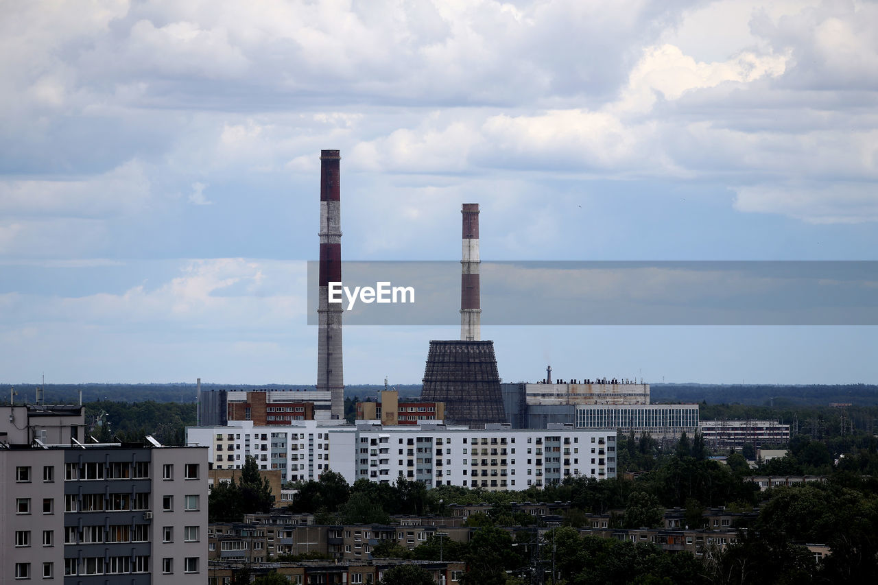 BUILDINGS AGAINST SKY