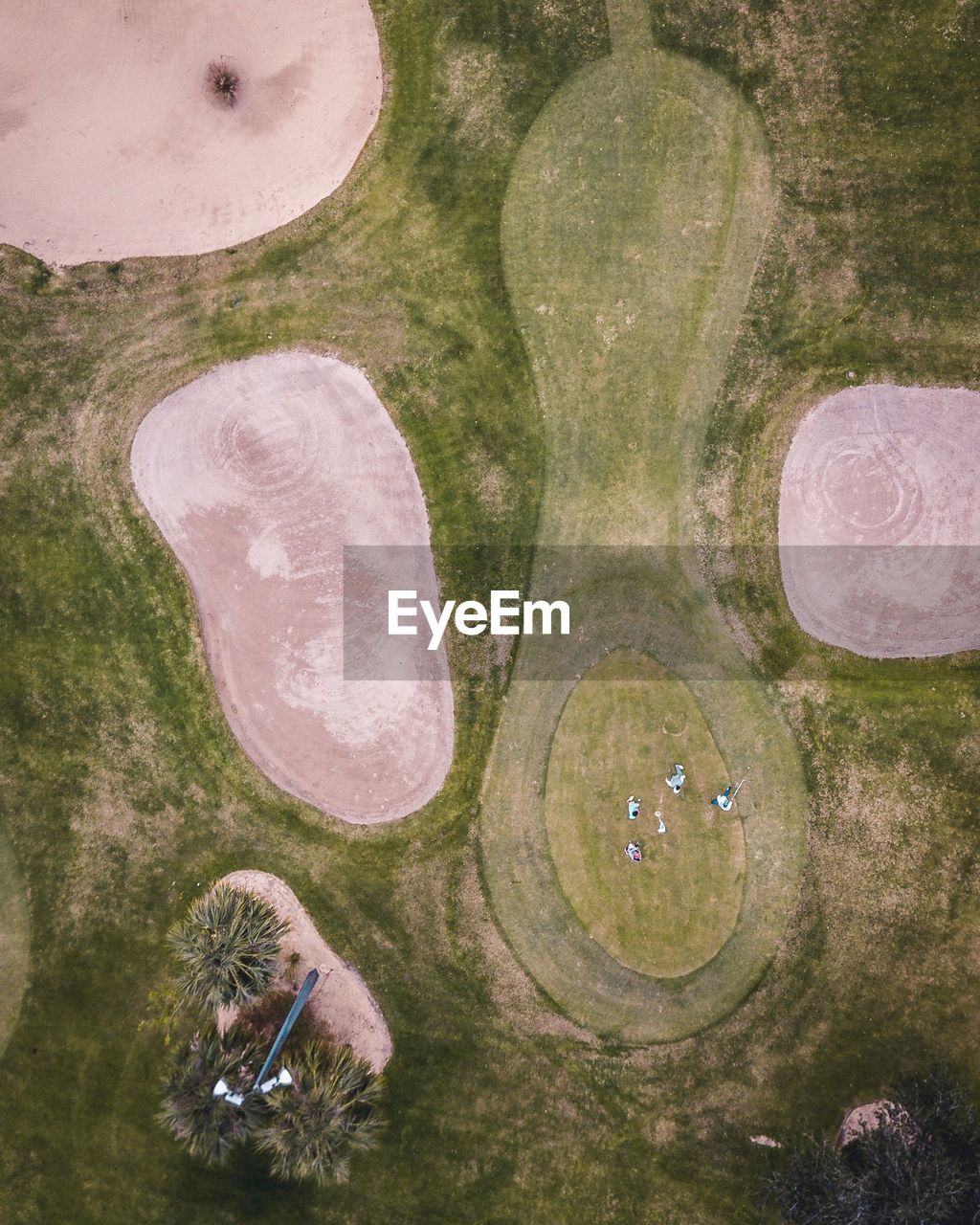 Aerial view of field