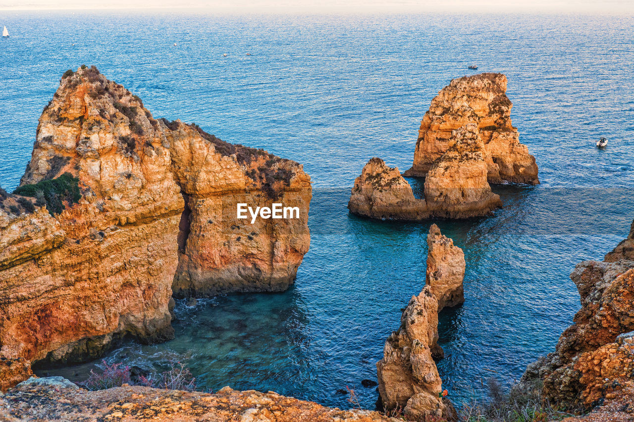 Rocks on sea shore