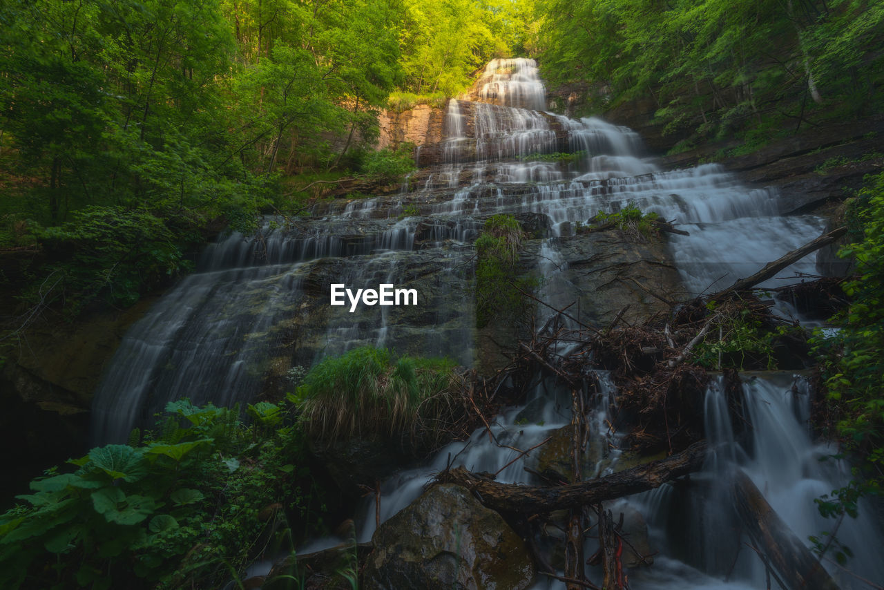 SCENIC VIEW OF WATERFALL