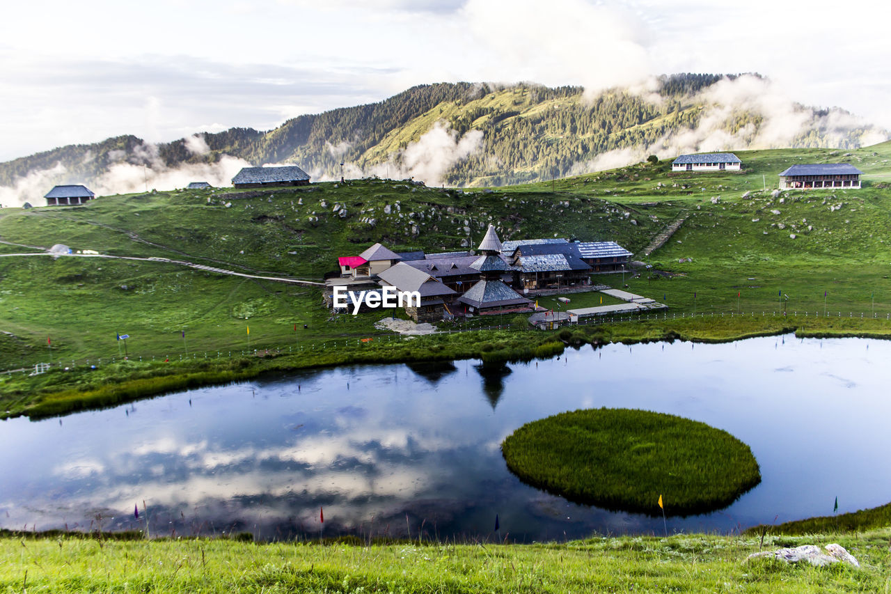 Parashar lake, mandi during monsoons