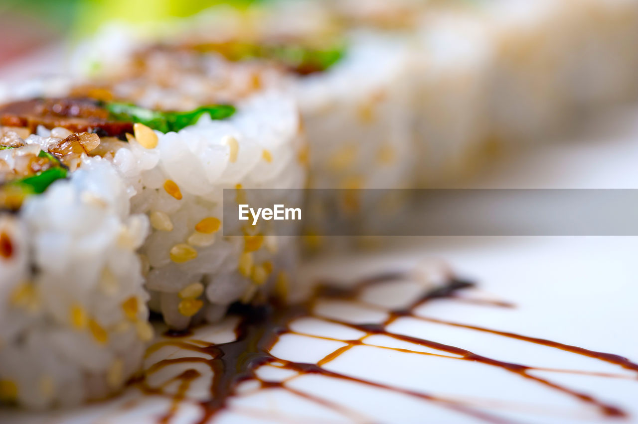 food and drink, food, freshness, healthy eating, selective focus, dish, asian food, cuisine, wellbeing, close-up, seafood, no people, rice, gourmet, meal, rice - food staple, japanese food, plate, sushi, indoors, produce, condiment, culture, vegetable, still life