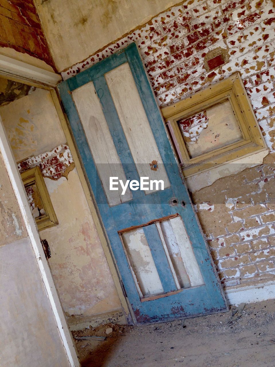 Tilt image of abandoned house