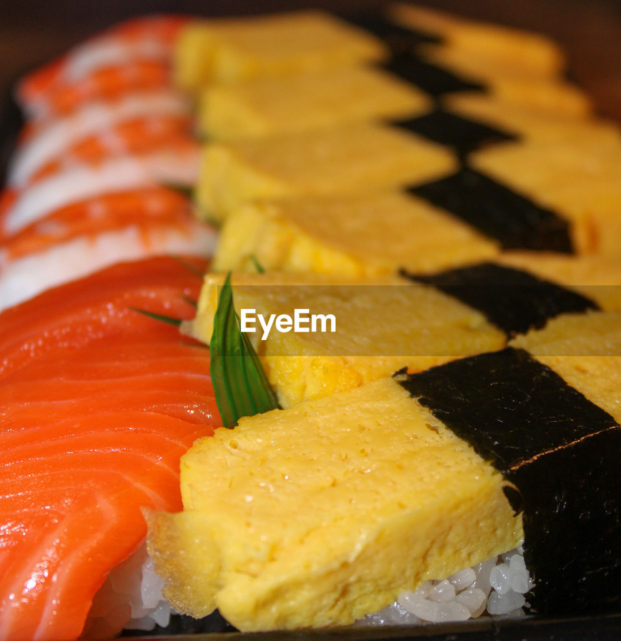 CLOSE-UP OF SUSHI