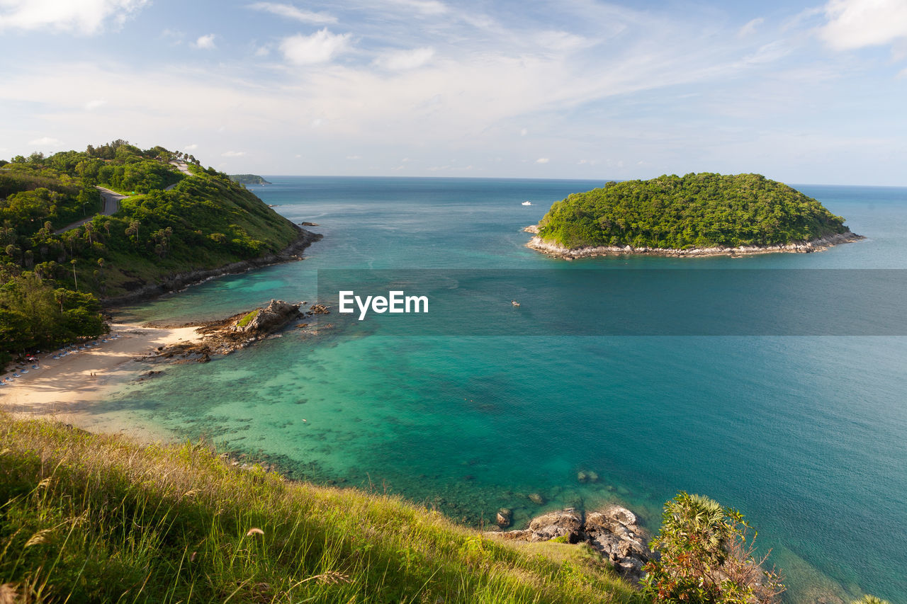 Bay of water in tropical sea