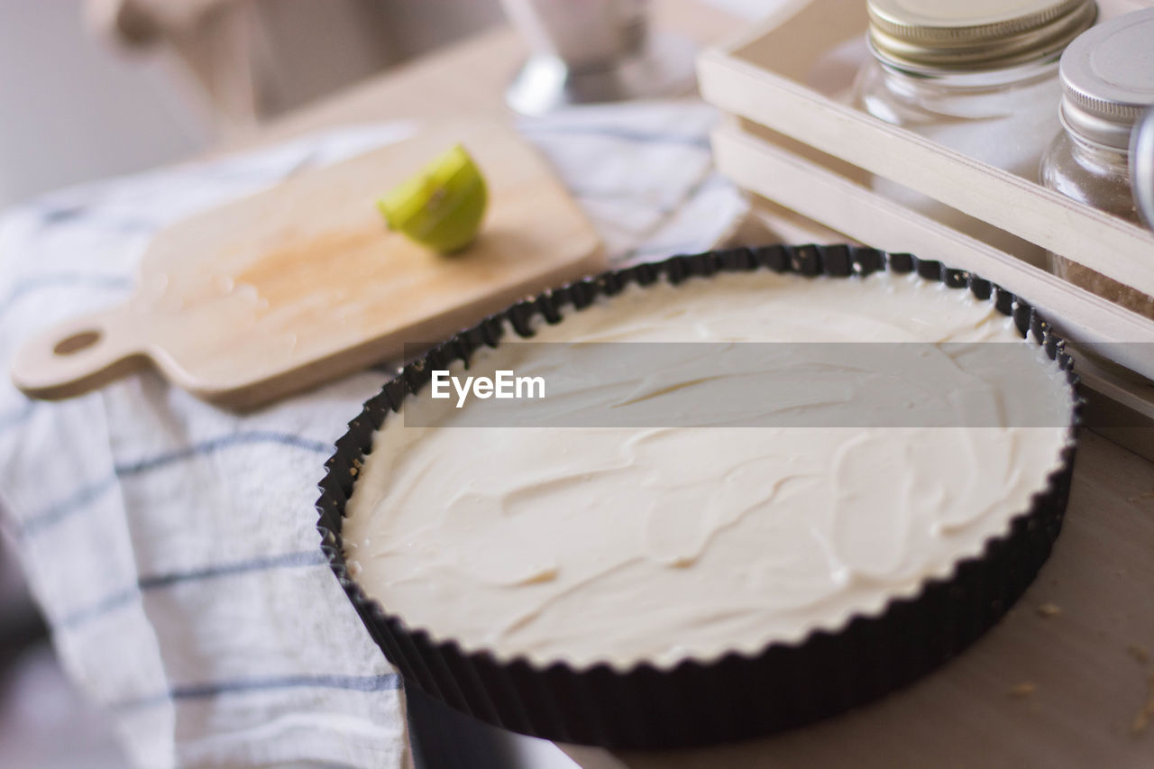 Close-up of food on table