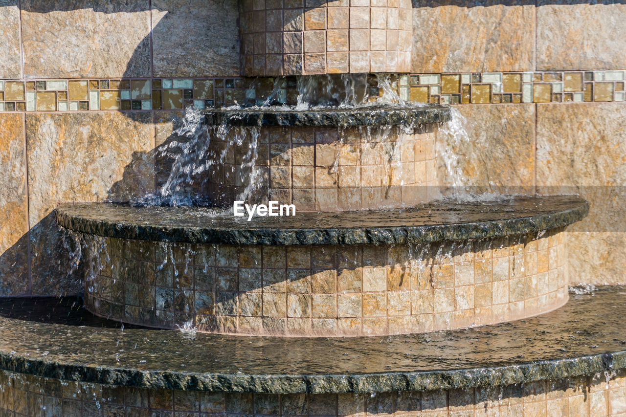 This water fountain in west seattle, washington has tiers.