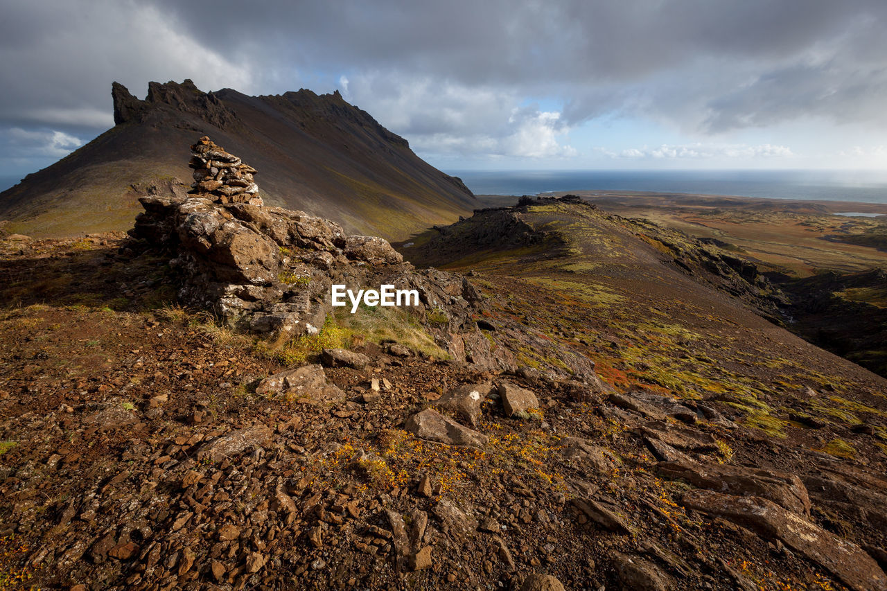 SCENIC VIEW OF ARID LANDSCAPE AGAINST SKY