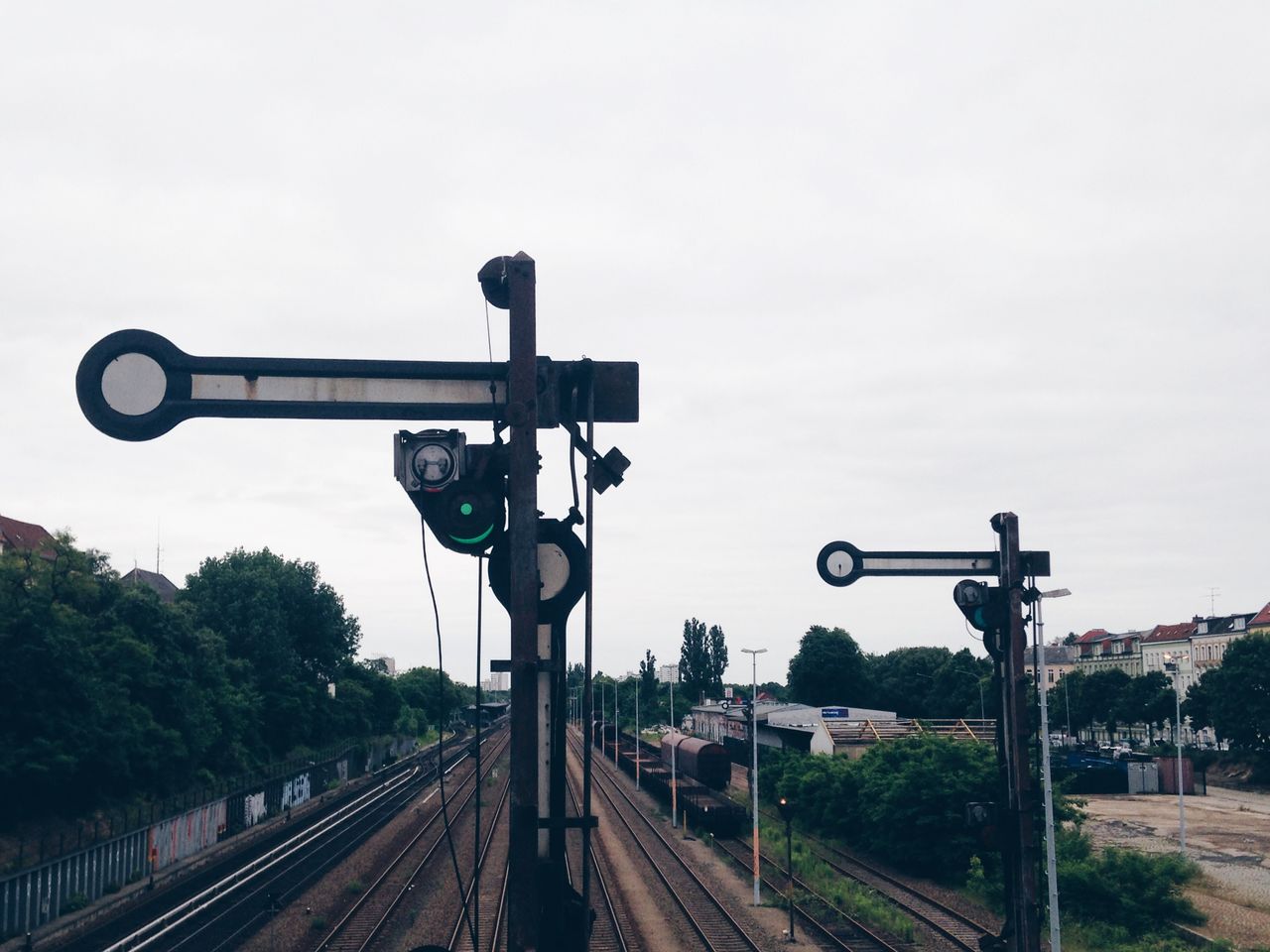 View of railway signals