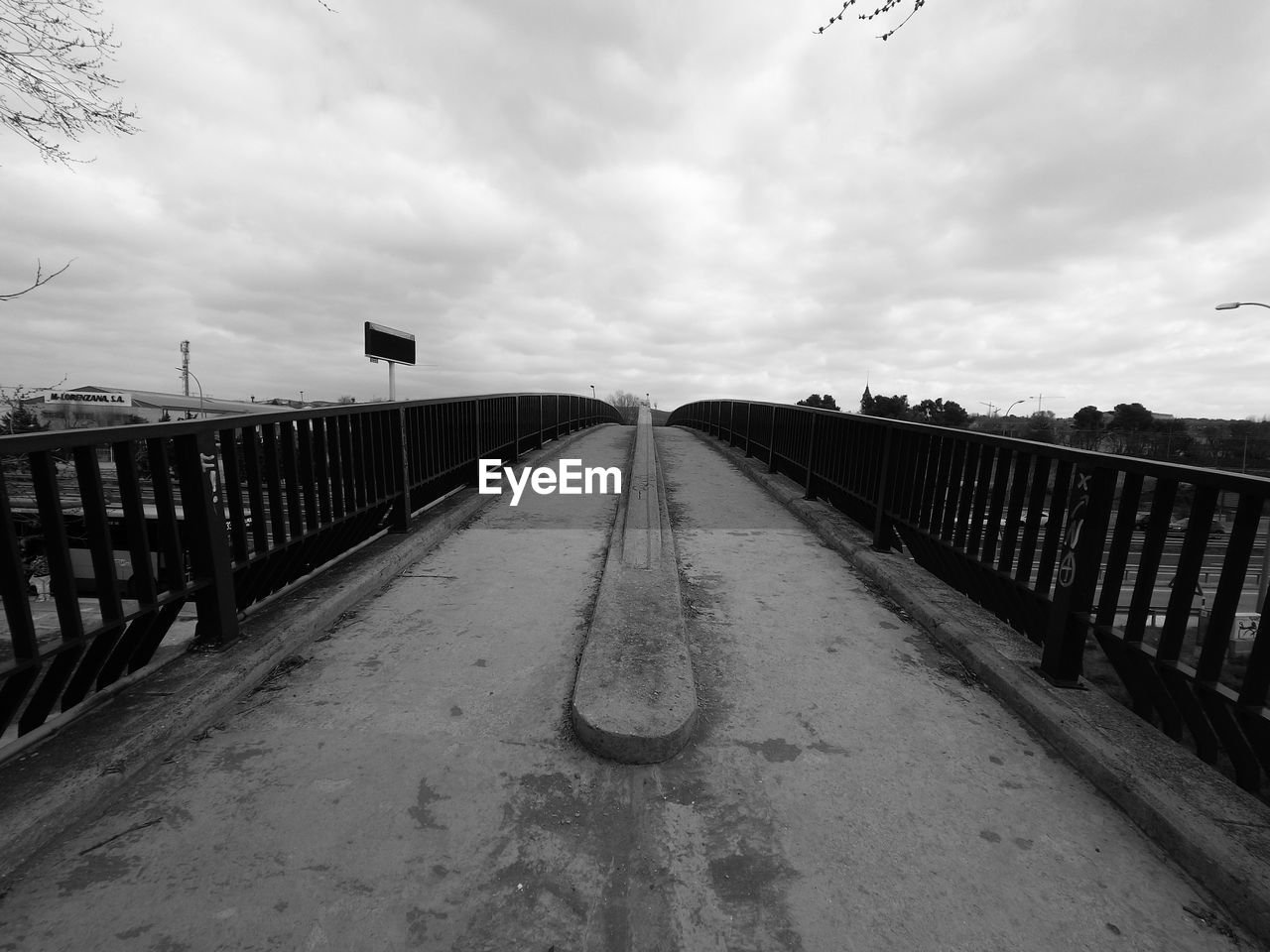 sky, cloud, black and white, nature, the way forward, monochrome, transportation, monochrome photography, diminishing perspective, road, vanishing point, railing, no people, water, architecture, bridge, outdoors, day, transport, built structure, boardwalk, fence, black, land, footpath, environment, white, landscape