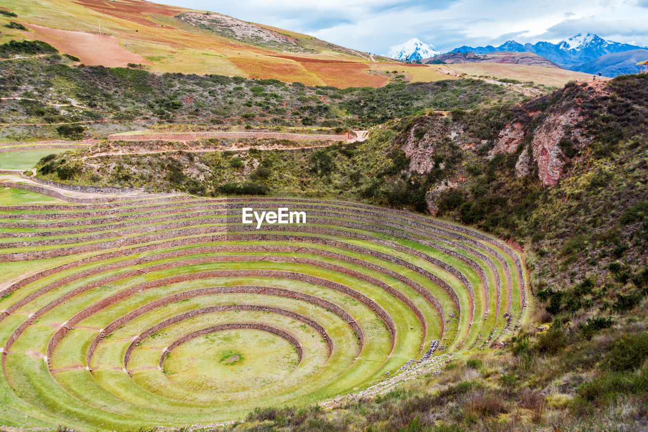 Moray by mountains against sky