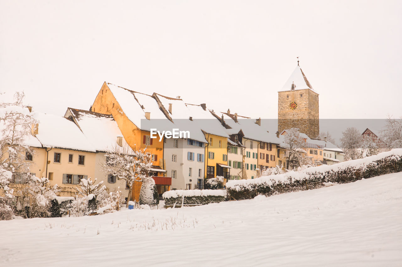 Buildings in winter