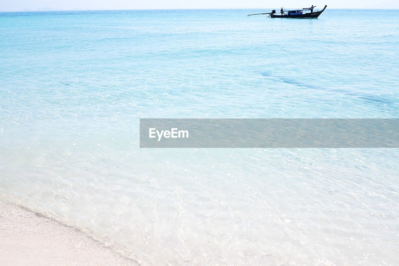 High angle view of sea