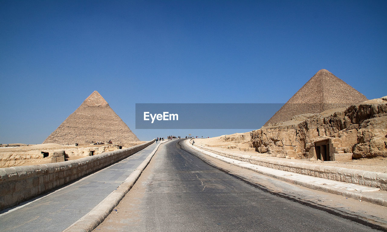 Panoramic view of historical building against clear sky