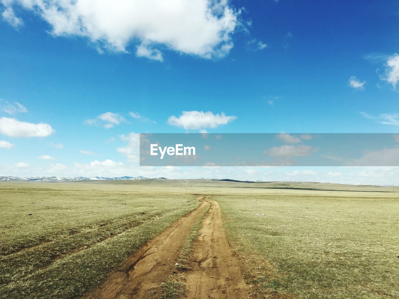 Scenic view of desert against sky