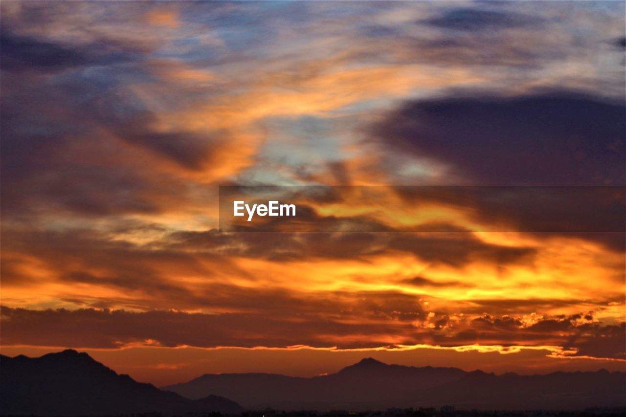 Sunset over formentera del segura spain