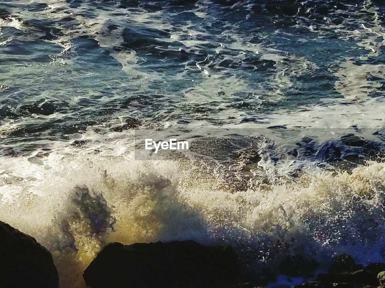 Close-up of water against sky