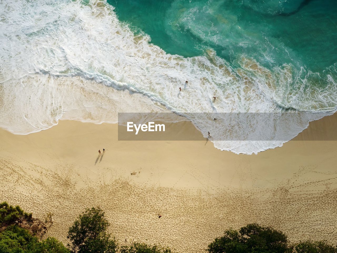 Aerial view of beach